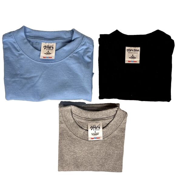 Shaka Wear Other - LOT of 3-Shaka Wear Sz  Boys S Slim Short Sleeve Heavyweight T-Shirts Crew Neck